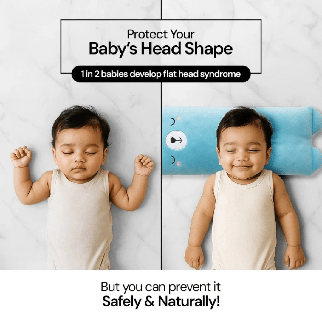 Baby Head Shaping Pillow – Safe & Comfortable - Nuvenza