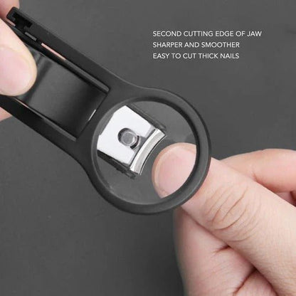 Smart Nail Clipper with Magnifying Glass & File - Nuvenza